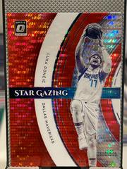 Luka Doncic [Red Pulsar] #1 Basketball Cards 2021 Panini Donruss Optic Star Gazing Prices