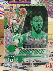 Jayson Tatum [Fast Break] #18 Basketball Cards 2022 Panini Mosaic Montage Prices