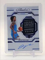 Jaylin Williams [Blue] #23 Basketball Cards 2022 Panini Flawless Patch Autograph Prices