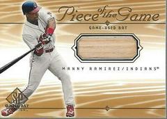 Manny Ramirez #MR Baseball Cards 2001 SP Game Bat Piece of the Game Prices