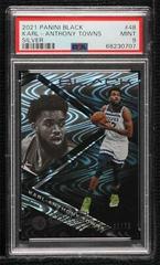 Karl Anthony Towns [Silver] #48 Basketball Cards 2021 Panini Black Prices