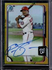 Pedro Severino [Gold Refractor] #PS Baseball Cards 2015 Bowman Chrome Autograph Prospect Prices