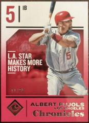 Albert Pujols [Pink] #51 Baseball Cards 2018 Panini Chronicles Prices