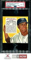 Roy Campanella [Hand Cut Without Tab] #5 Baseball Cards 1953 Red Man Tobacco Prices