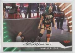 Asuka Looks for Payback [Green] #54 Wrestling Cards 2021 Topps WWE Women's Division Prices