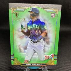 Julio Rodriguez [Emerald] #74 Baseball Cards 2022 Topps Triple Threads Prices