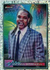 Latrell Sprewell [White Refractor] #7 Basketball Cards 2021 Topps Finest Prices