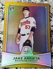 Jake Arrieta [Gold Refractor] #11 Baseball Cards 2010 Bowman Platinum Prices