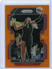 A'ja Wilson [Orange] #39 Basketball Cards 2022 Panini Prizm WNBA Prices