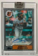 Cedric Mullins [Black] Baseball Cards 2022 Topps Clearly Authentic 1987 Autographs Prices