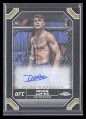 Diego Lopes [Black Refractor] #CRA-DLO Ufc Cards 2024 Topps Chrome UFC Rookie Autograph Prices