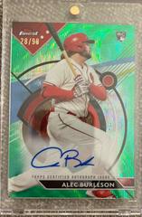 Alec Burleson [Green] #FA-AB Baseball Cards 2023 Topps Finest Autographs Prices
