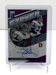 Karl Mecklenburg [Purple] #ET-KM Football Cards 2023 Panini Donruss Elite Etched in Time Signatures Prices