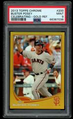 Buster Posey [Celebrating Gold Refractor] #200 Baseball Cards 2013 Topps Chrome Prices