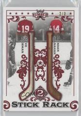 Steve Yzerman, Brendan Shanahan [Red] Hockey Cards 2021 Leaf Lumber Stick Rack 2 Prices