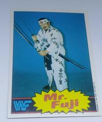 Mr. Fuji Wrestling Cards 1986 Scanlens WWF Prices