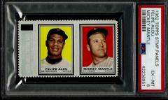 Felipe Alou [Mickey Mantle] Baseball Cards 1962 Topps Stamp Panels Prices