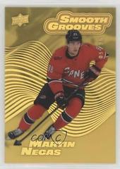 Martin Necas [Gold Spectrum] Hockey Cards 2022 Upper Deck Smooth Grooves Prices