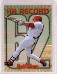 Mark McGwire [#62] #220 Baseball Cards 1999 Topps Home Run Record Prices