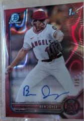Ben Joyce [Red Lava] #CDA-BJ Baseball Cards 2022 Bowman Draft Chrome Autographs Prices