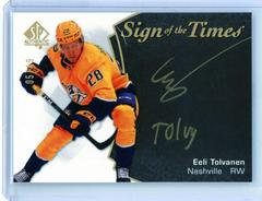 Eeli Tolvanen Hockey Cards 2021 SP Authentic Sign of the Times Autographs Prices