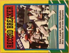 Steve Largent Football Cards 1986 Topps Prices