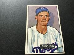 Clyde King #299 Baseball Cards 1951 Bowman Prices
