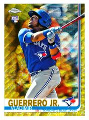Vladimir Guerrero Jr. [Gold Wave Refractor] #201 Baseball Cards 2019 Topps Chrome Prices