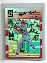 Mike Trout [Red] #107 Baseball Cards 2017 Panini Donruss Optic Prices