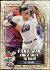 Aaron Judge #HRC-29 Baseball Cards 2023 Topps Home Run Challenge Prices