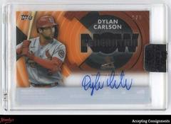 Dylan Carlson [Orange] #GNA-DC Baseball Cards 2022 Topps Clearly Authentic Generation Now Autographs Prices