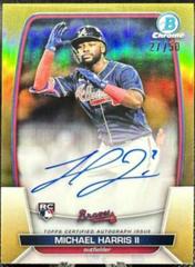 Michael Harris II [Gold] #CRA-MH Baseball Cards 2023 Bowman Chrome Rookie Autographs Prices
