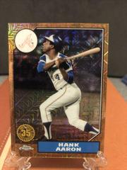 Hank Aaron [Orange] Baseball Cards 2022 Topps Silver Pack 1987 Chrome Prices