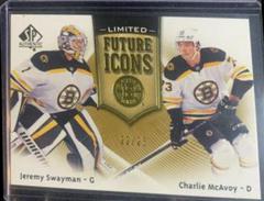Jeremy Swayman, Charlie McAvoy [Limited] Hockey Cards 2021 SP Authentic Future Icons Prices