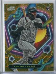 Oscar Colas [Gold Interstellar] #104 Baseball Cards 2023 Topps Cosmic Chrome Prices