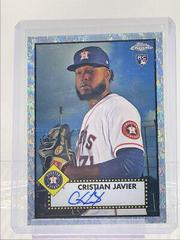 Cristian Javier [Orange Wave Refractor] Baseball Cards 2021 Topps Chrome Rookie Autographs Prices
