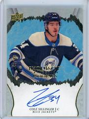 Cole Sillinger #R-CS Hockey Cards 2021 Upper Deck Ice Exquisite Collection Rookie Signatures Prices