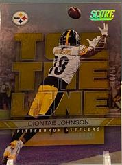Diontae Johnson [Gold Zone] Football Cards 2022 Panini Score Toe the Line Prices