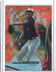 Triston McKenzie [Orange] #TP-TM Baseball Cards 2017 Bowman Platinum Top Prospects Prices