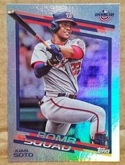 Juan Soto [Rainbow Foilboard] Baseball Cards 2022 Topps Opening Day Bomb Squad Prices
