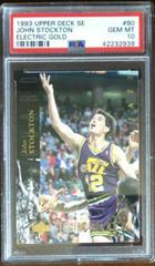 John Stockton [Electric Gold] Basketball Cards 1993 Upper Deck SE Prices