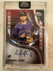 Ezequiel Tovar [Red] #SFA-ET Baseball Cards 2023 Topps Chrome Black Super Futures Autographs Prices
