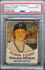 Robin Yount #34 Baseball Cards 1977 Hostess Twinkies Hand Cut Prices