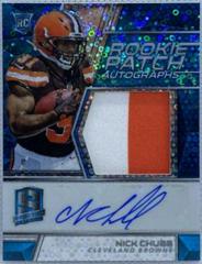 Nick Chubb [Patch Autograph Neon Blue] #208 Football Cards 2018 Panini Spectra Prices