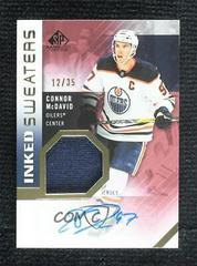 Connor McDavid [Patch] Hockey Cards 2021 SP Game Used Inked Sweaters Autograph Prices