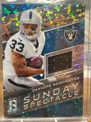 DeAndre Washington [Blue] #28 Football Cards 2018 Panini Spectra Sunday Spectacle Prices
