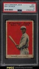 Ray Schalk #61 Baseball Cards 1914 Cracker Jack Prices