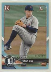Casey Mize [Sky Blue] Baseball Cards 2018 Bowman Draft Prices