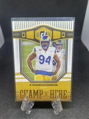 A'Shawn Robinson #CH-13 Football Cards 2022 Panini Donruss Champ is Here Prices