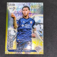Lucho Acosta [Gold] #DD-10 Soccer Cards 2023 Topps Chrome MLS Derby Diamonds Prices